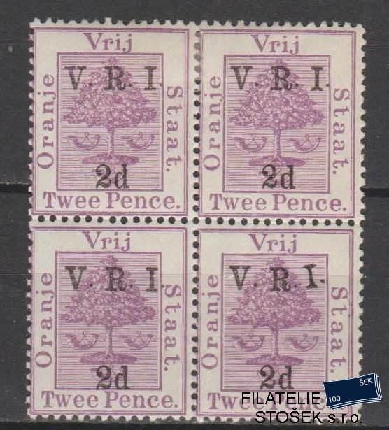 Oranje Staat známky Mi 25 - 4 Blok