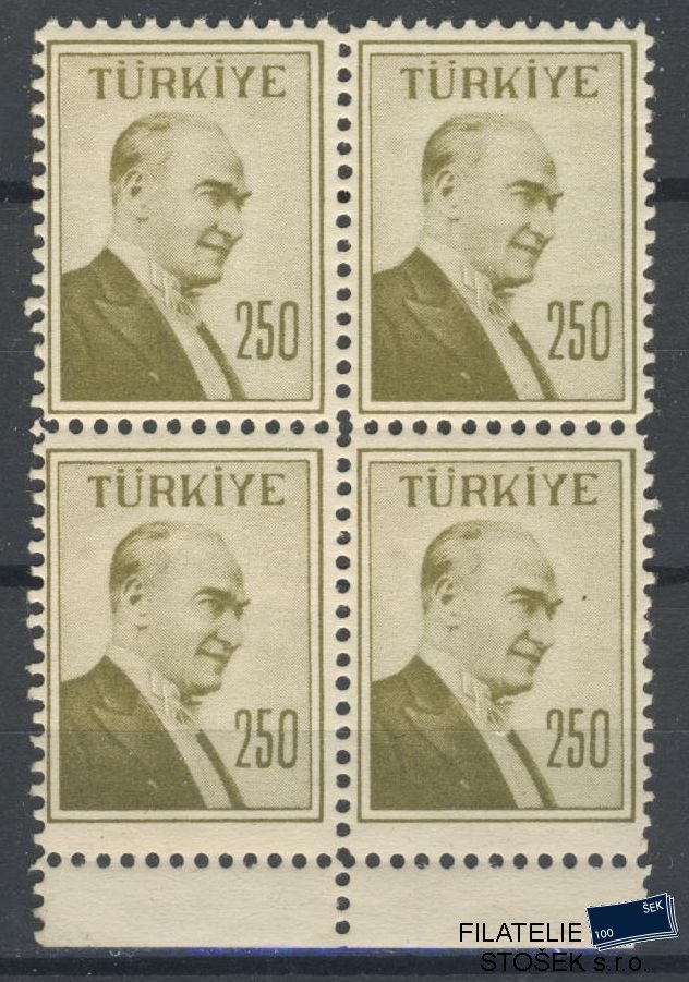 Turecko známky Mi 1592 4 Blok