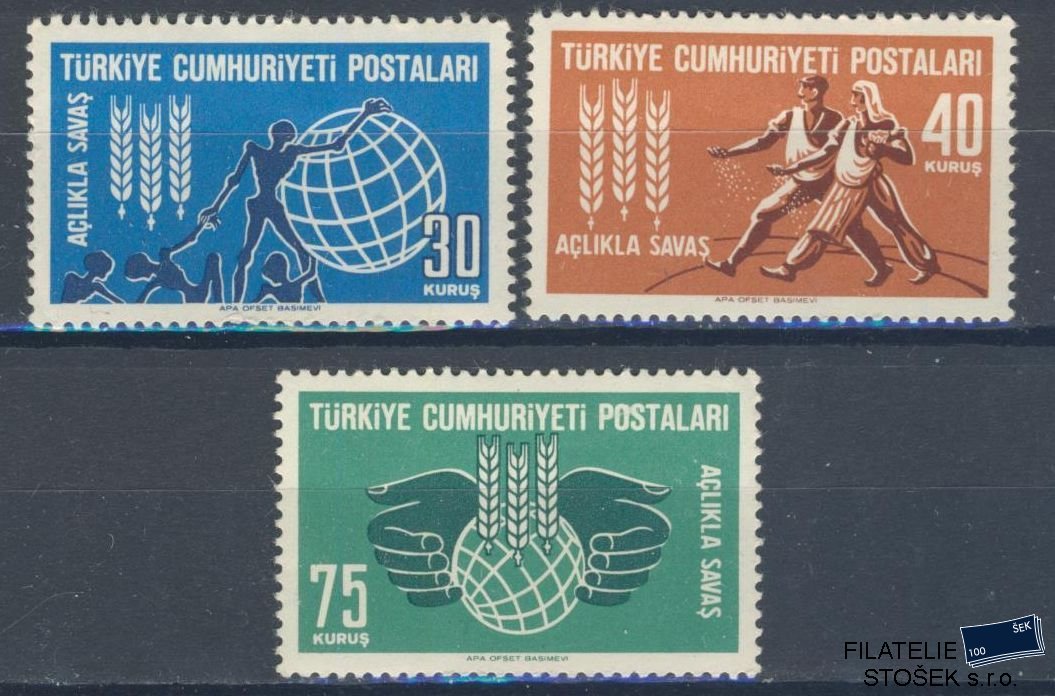 Turecko známky Mi 1858-60