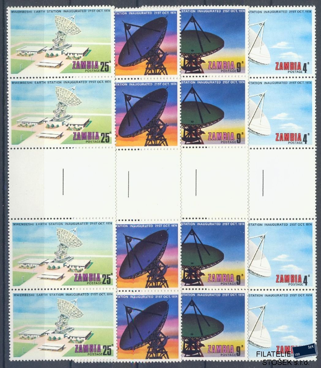Zambia známky Mi 137-40 Meziarší