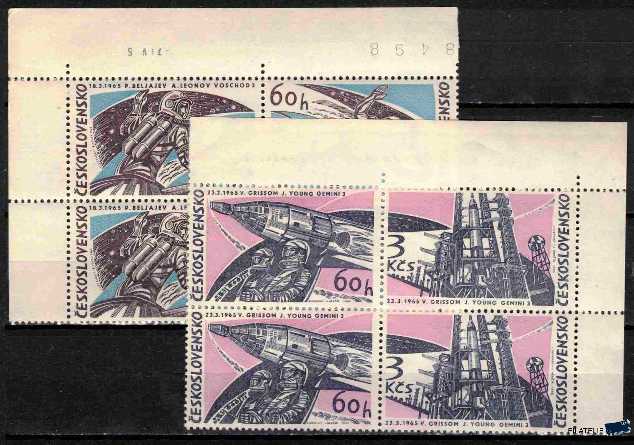 ČSSR známky 1435-8 Čtyřbloky rohové