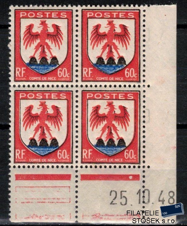 Francie známky Yv 758  25.10.1948