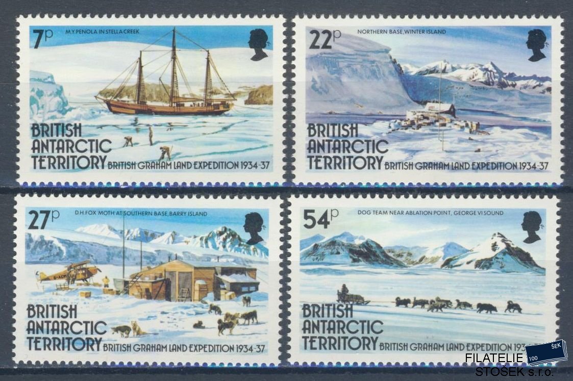 Britská Antarktida známky Mi 124-7