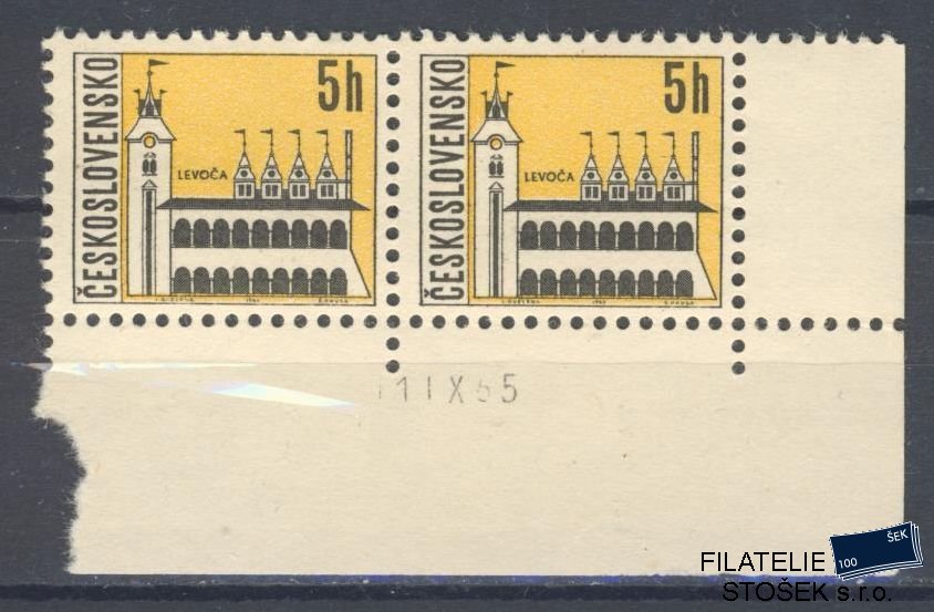 ČSSR známky 1480 2 Páska Datum tisku