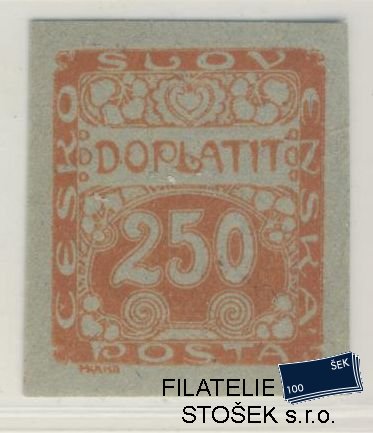 ČSR I známky DL10 Zt - Modrošedý papír