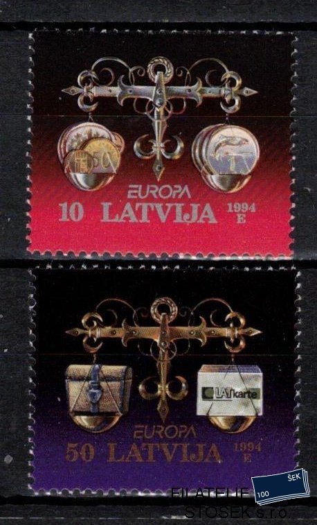 Lotyšsko známky Mi 376-7