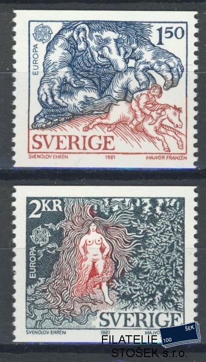 Švédsko známky Mi 1141-42