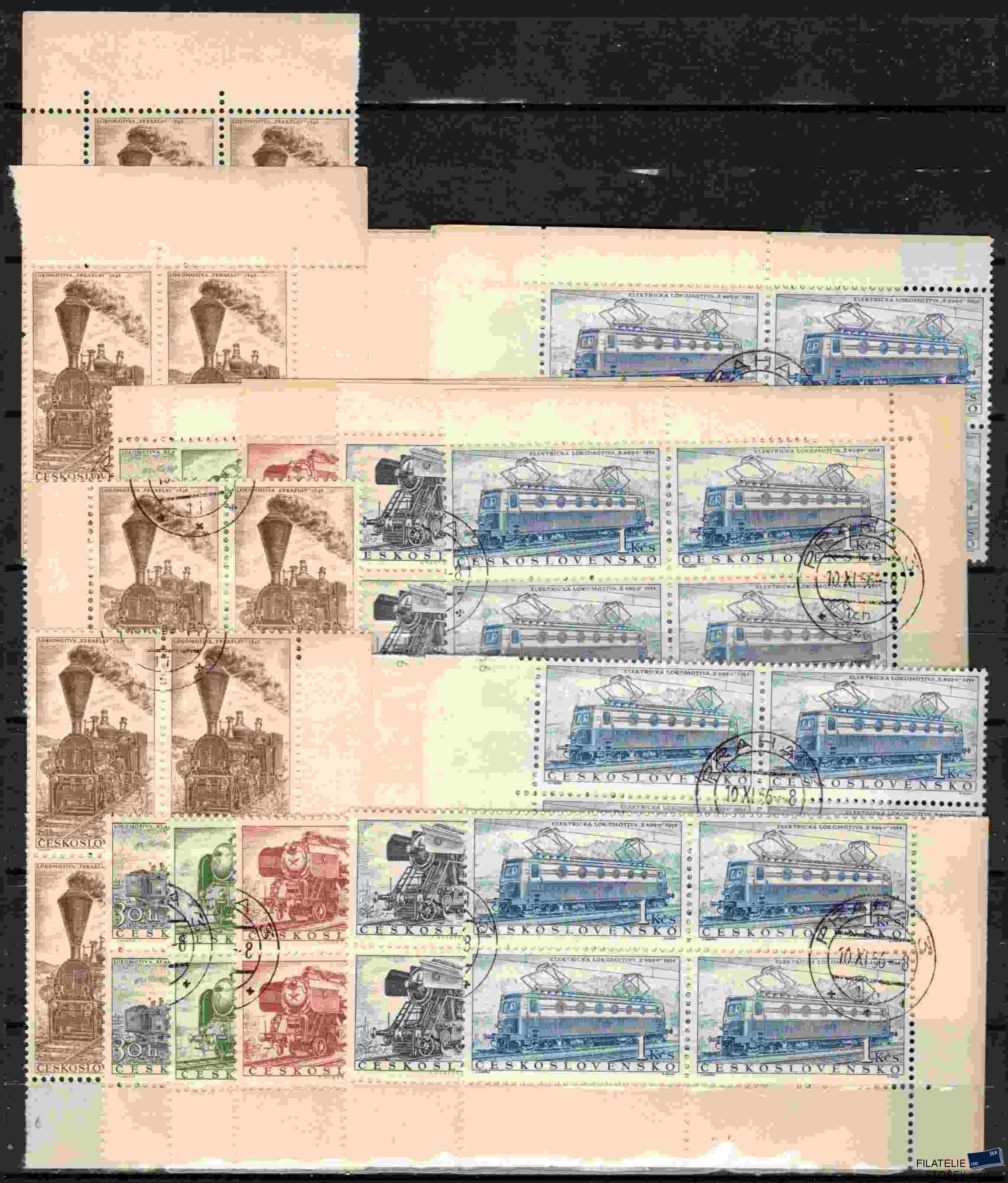 ČSSR známky 907-12 kompletní miniatura na kartičce A5