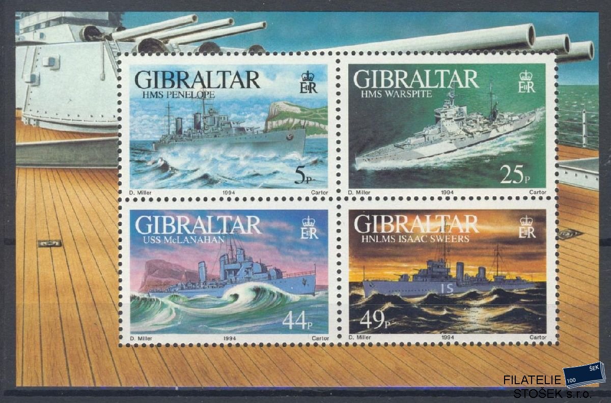 Gibraltar známky Mi Blok 19