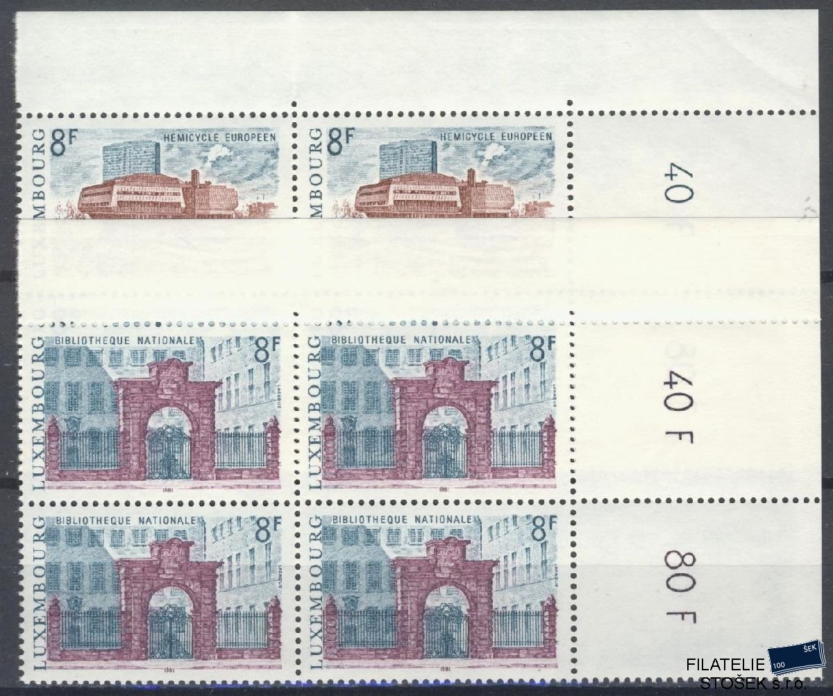 Lucembursko známky Mi 1029-30 4 Blok