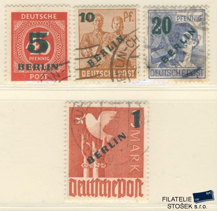 Berlín známky Mi 64-67