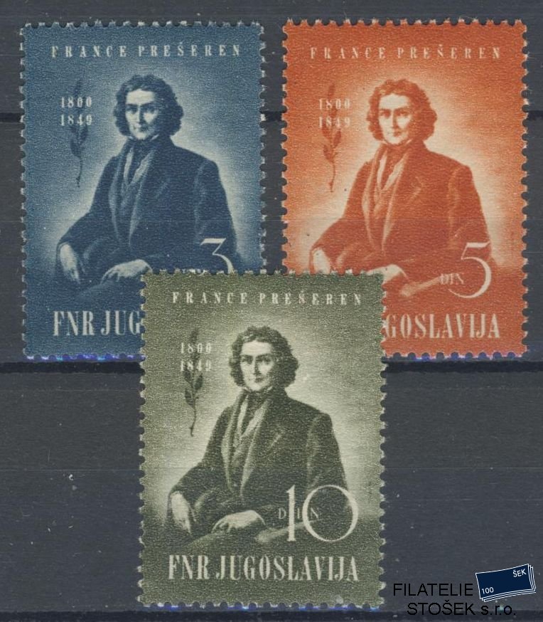 Jugoslávie známky Mi 567-69