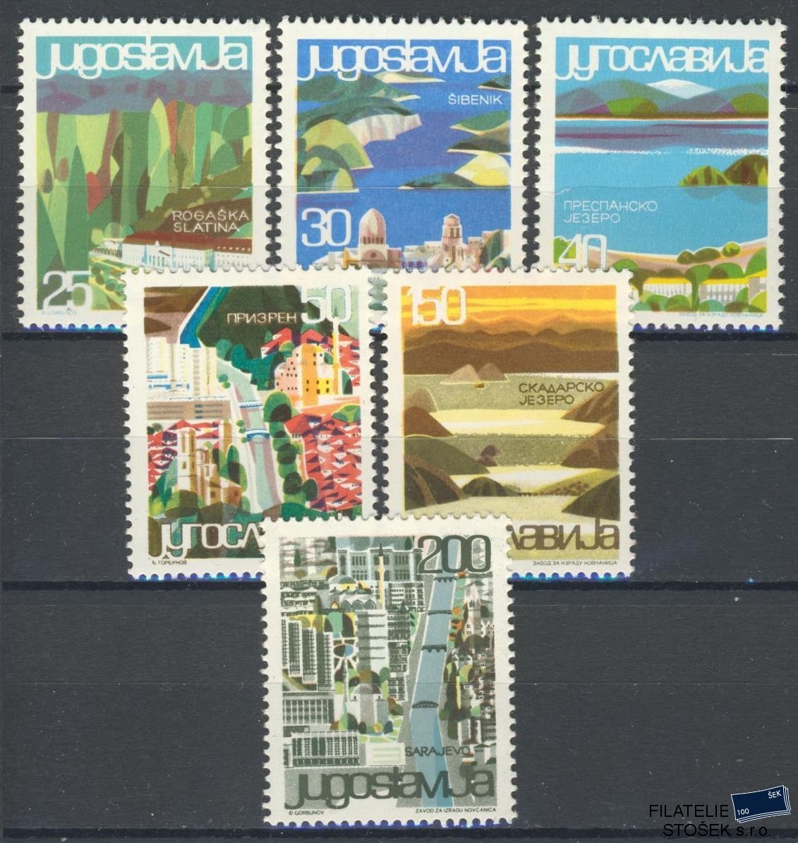 Jugoslávie známky Mi 1125-30