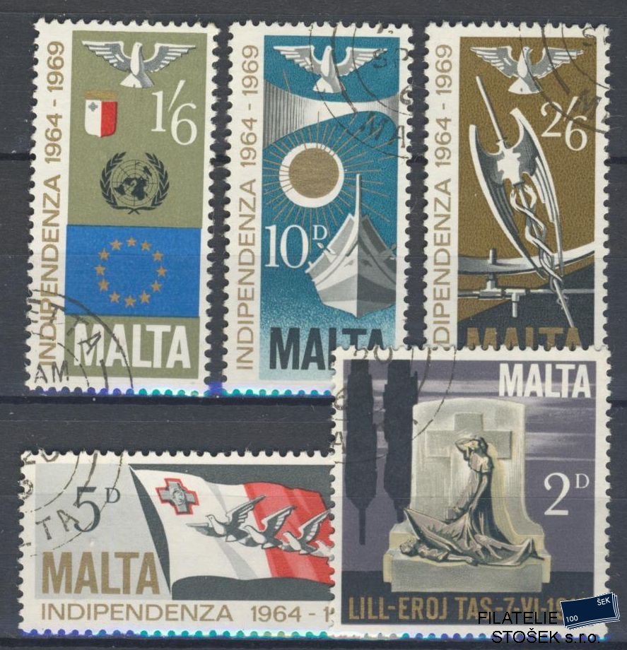 Malta známky Mi 393-97