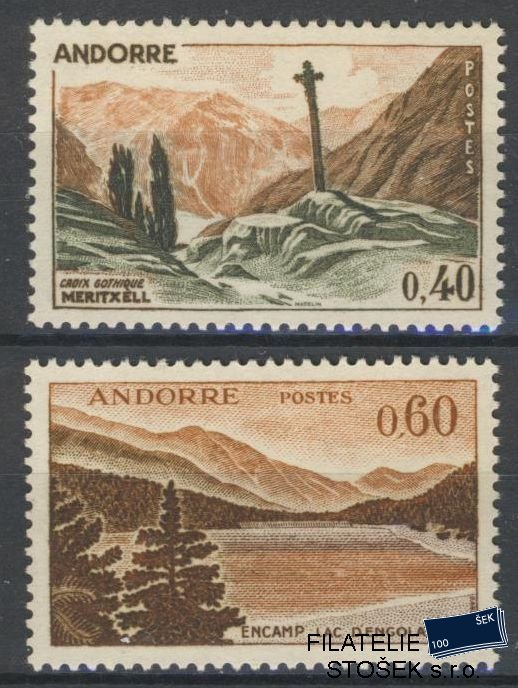 Francouzská Andora známky Mi 191-92