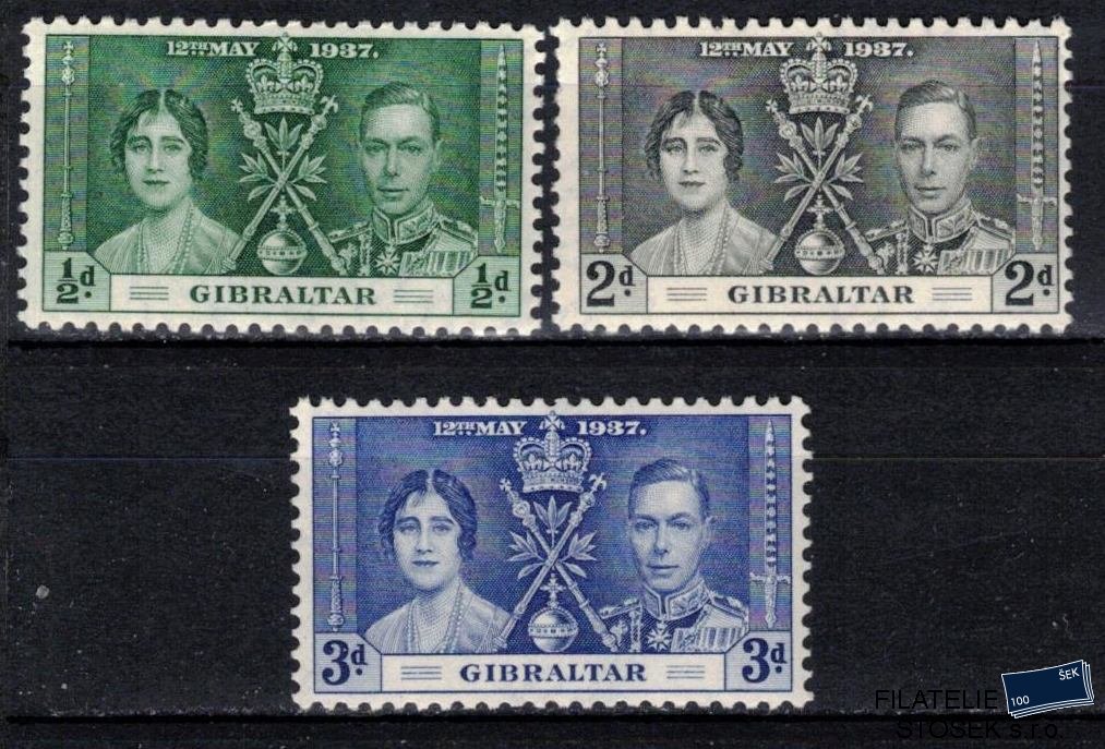 Gibraltar známky 1937 Coronation