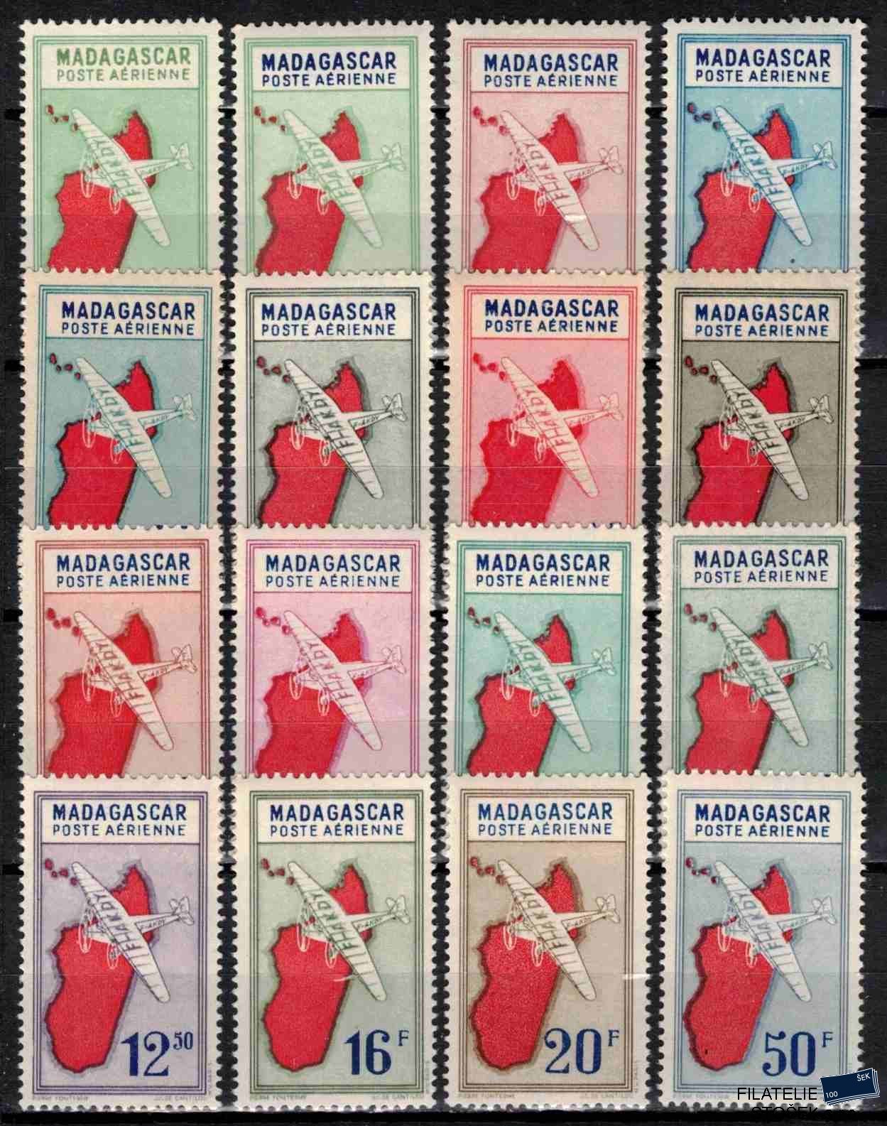 Madagascar známky Yv PA 25-40