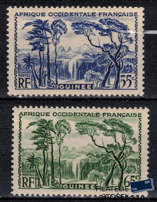 Guinée známky Yv 136-7 sestava známek