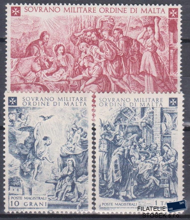 Řád Maltézských rytířů známky Sassone 33-35