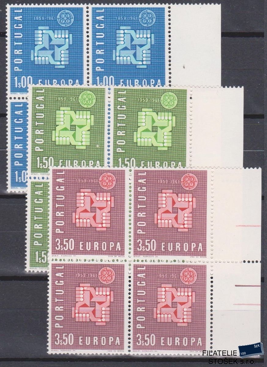 Portugalsko známky Mi 907-9 4 Blok