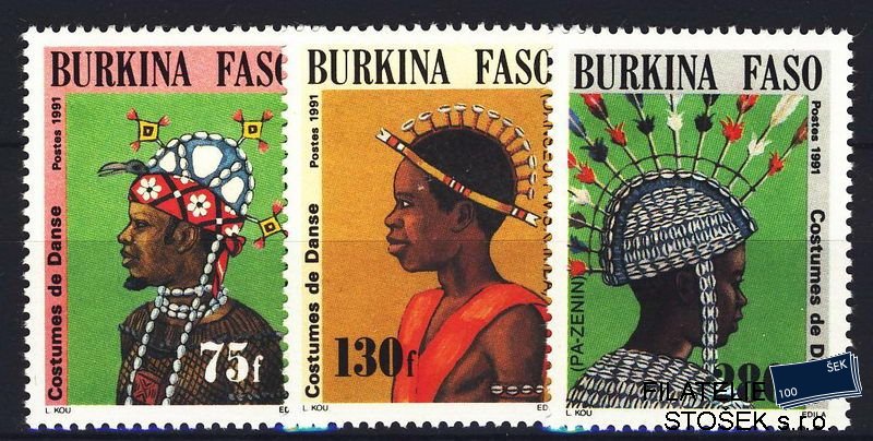 Burkina Faso známky Mi 1257-9