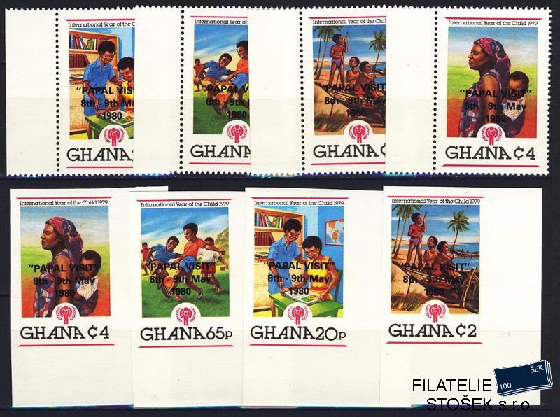 Ghana známky Mi 0834-7 A+B