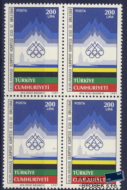 Turecko známky Mi 2779 čtyřblok