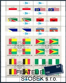 OSN USA známky Mi 397-412 tiskové listy