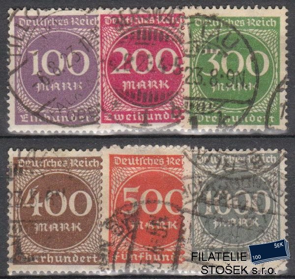 Dt. Reich známky 268-73