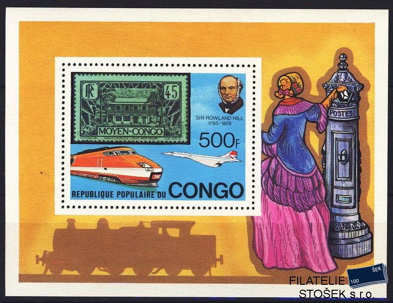 Congo fr. známky Mi Bl. 19