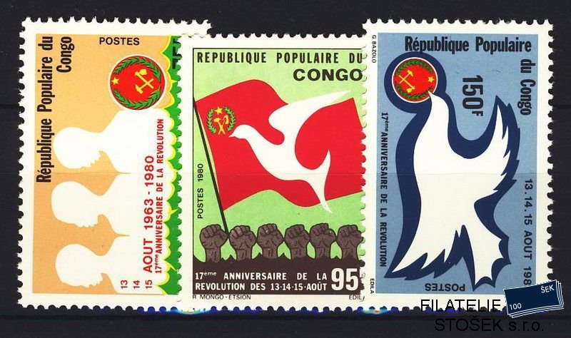 Congo fr. známky Mi 0763-5