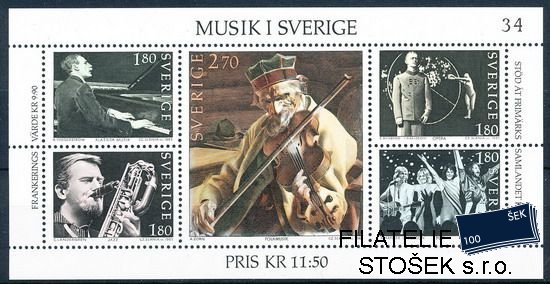 Švédsko známky Mi Bl.11