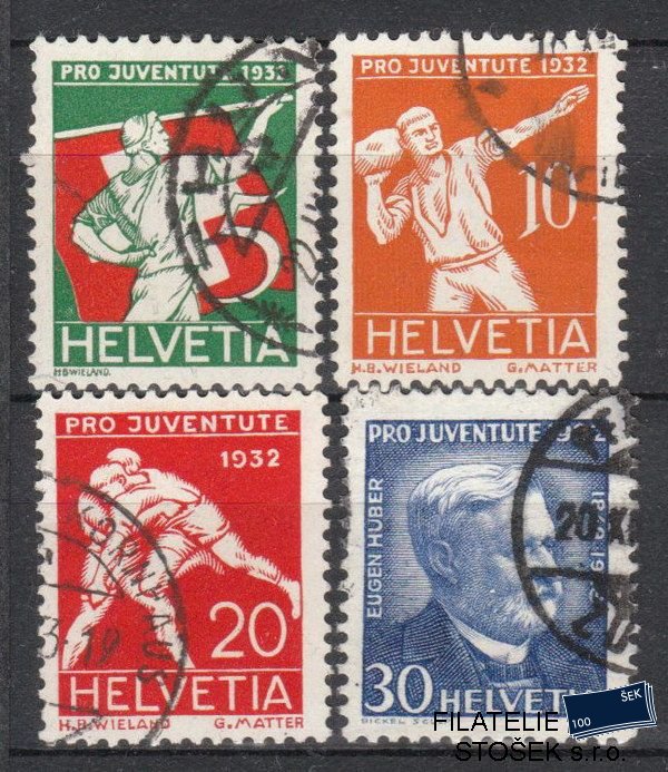 Švýcarsko známky 262-65