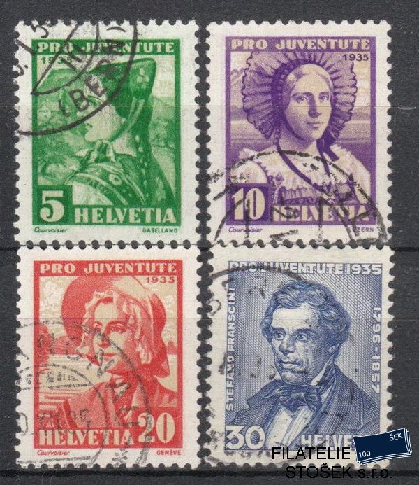 Švýcarsko známky 287-90