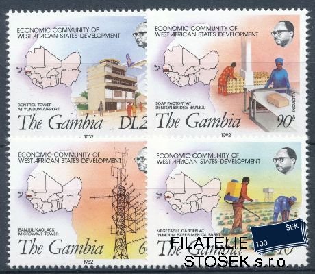 Gambia známky Mi 0449-51