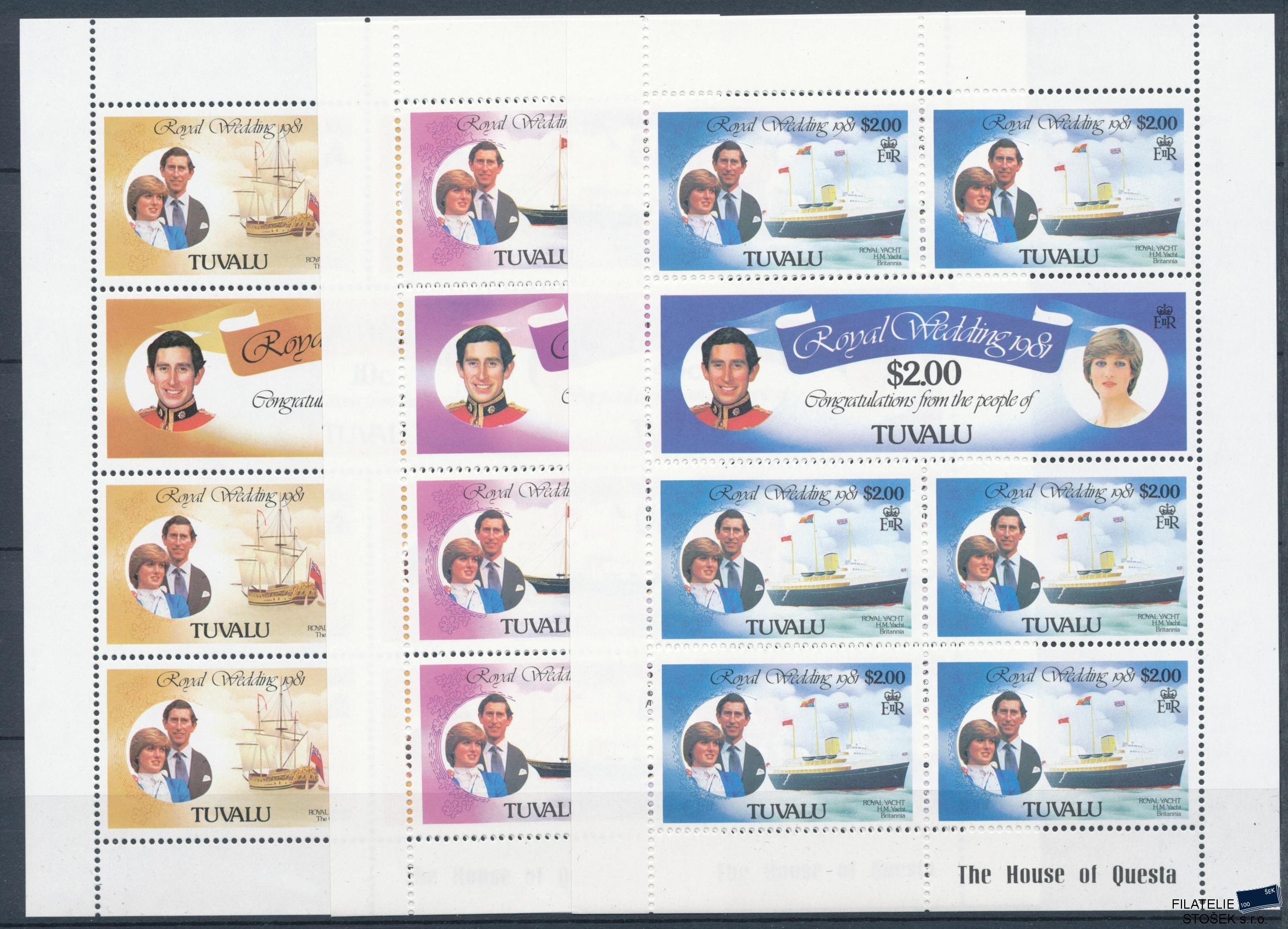 Tuvalu známky Mi 145-50 KL