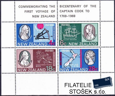 N.Zéland známky Mi Bl.1