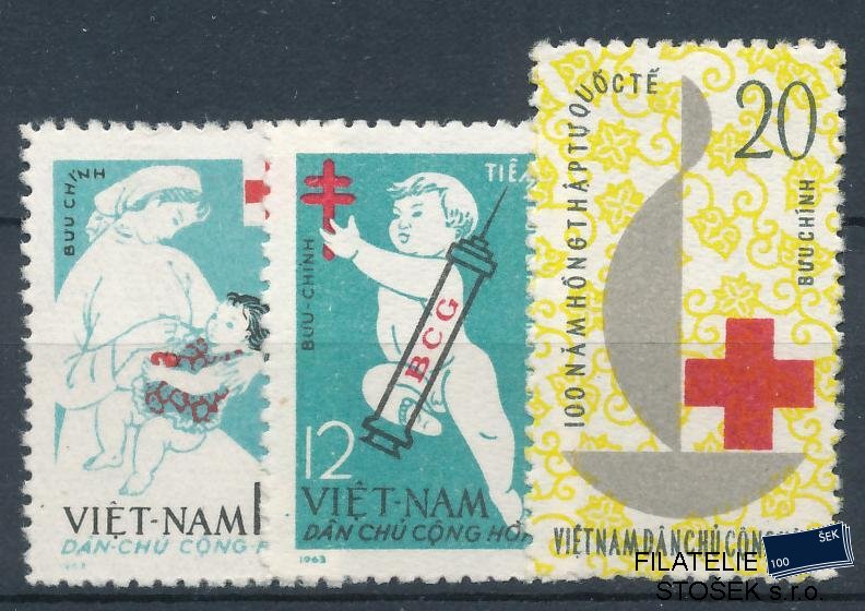 Vietnam Severní známky Mi 255-257