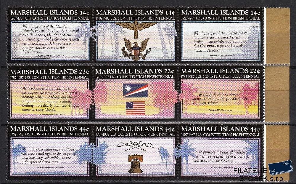 Marshall Islands známky Mi 125-133