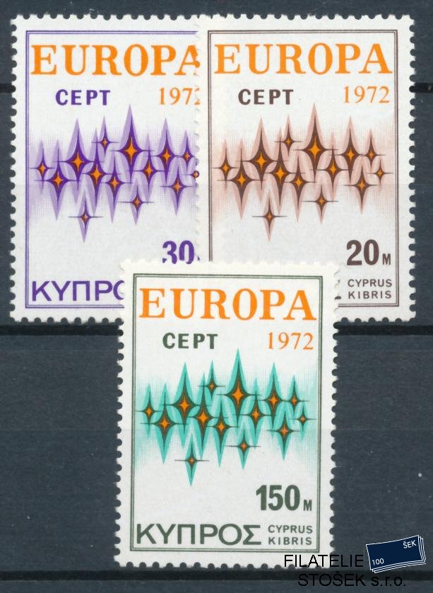Kypr známky Mi 374-376