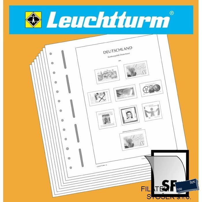 Zasklené albové listy Leuchtturm Bundesrepublik Deutschland 1990-1994