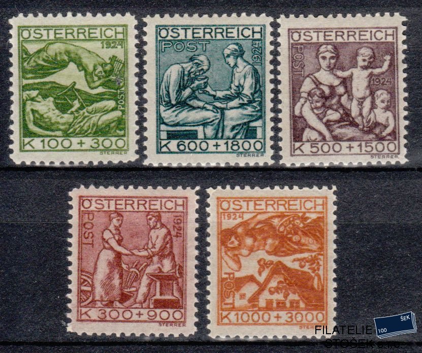 Rakousko známky 442-46