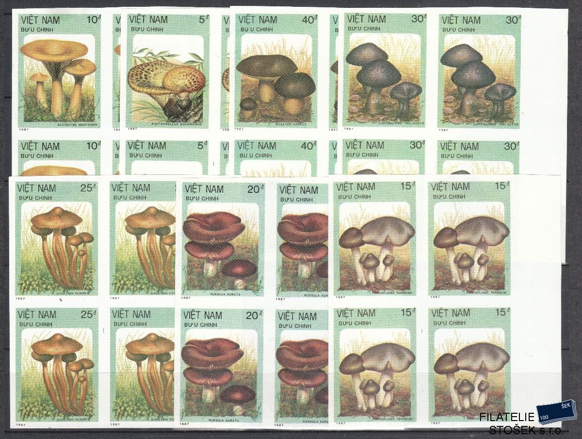 Vietnam známky Mi 1876-82 - Stíhané 4 Blok