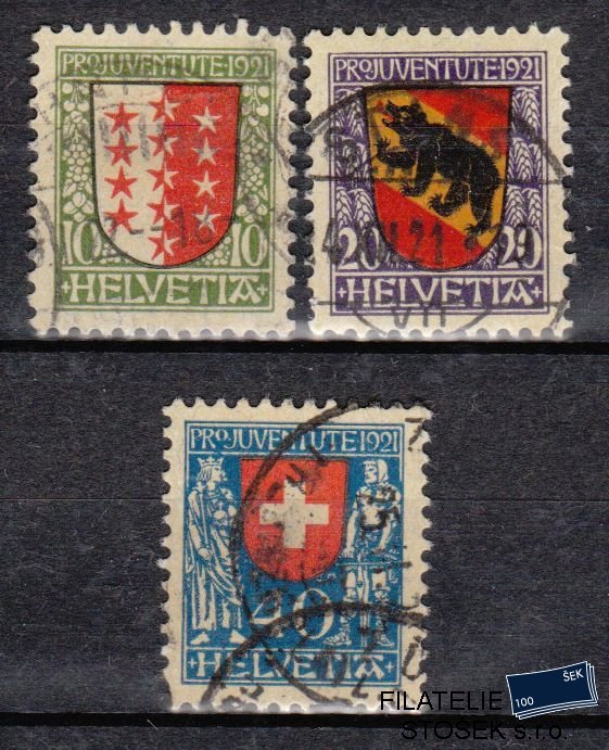 Švýcarsko známky Mi 172-174