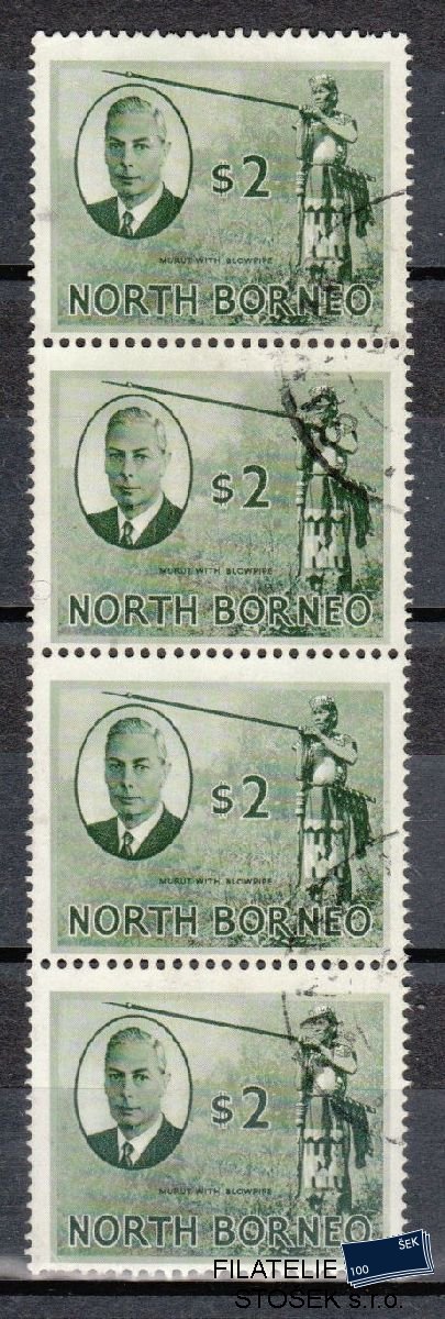 North Borneo známky Mi 289 4 páska