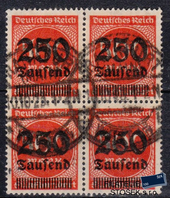 Dt. Reich známky Mi 296 4 Blok