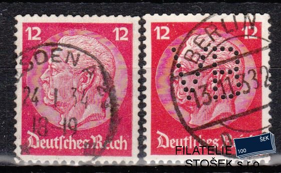 Dt. Reich známky Mi 487 Barvy