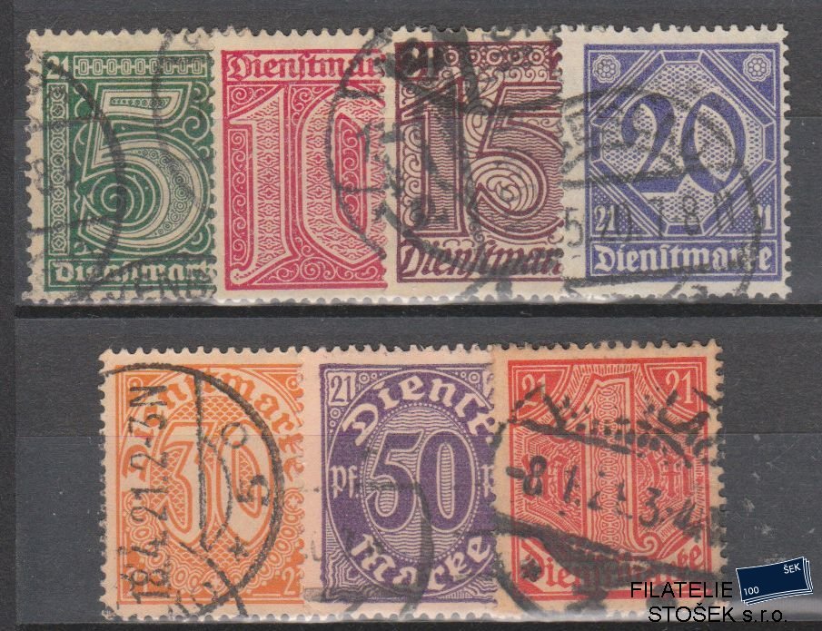 Dt. Reich známky Mi D 16-22