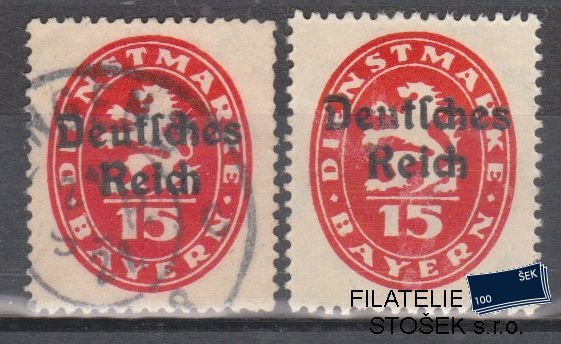 Dt. Reich známky Mi D 36 Sestava