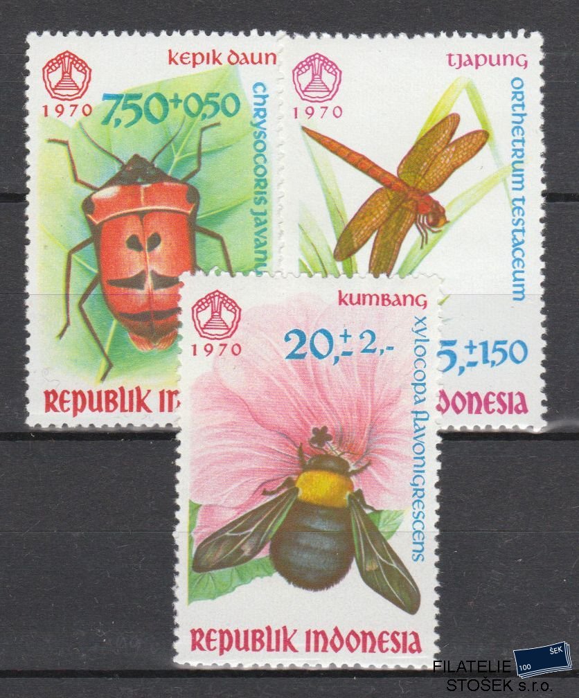 Indonésie známky Mi 682-84 - Hmyz